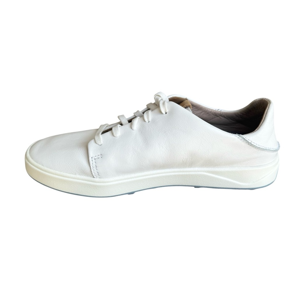 🆕 OluKai Wailea Waterproof White Leather Sneakers Golf Shoes Women’s - Picture 8 of 14